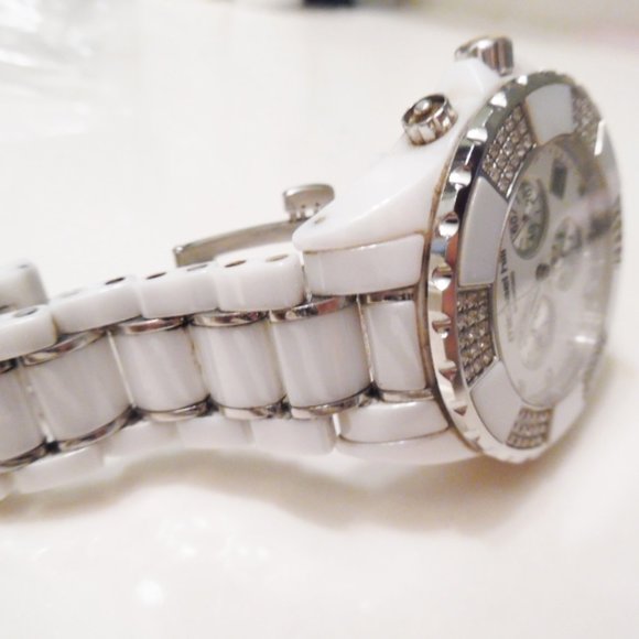 Michael Hill Watch 3/4 CTW DIAMONDS CERAMIC - Picture 4 of 7